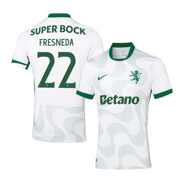 Iván Fresneda 22 Sporting CP 2025-26 Third Match Jersey – White