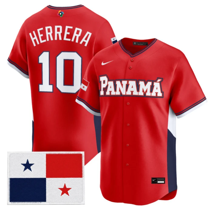 Iván Herrera Jersey #10 Team Panama 2026 World Baseball Classic Stitched