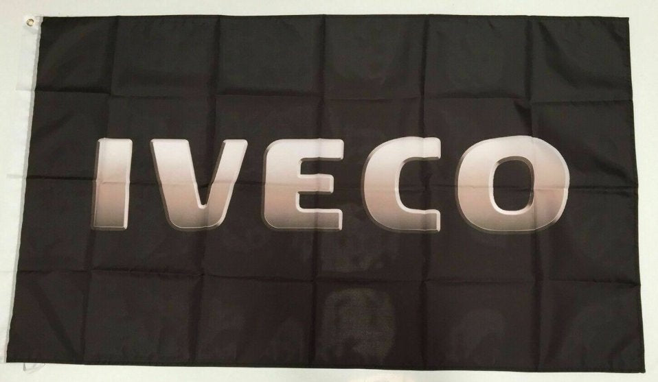 Iveco Truck Banner Flag Emblem Daily Sweeper Bus Emblem Semi Trailer Man Cave 3x5ft