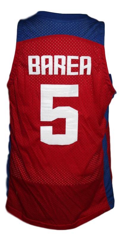 J.J.Barea Jersey #5 Puerto Rico Custom Basketball Red