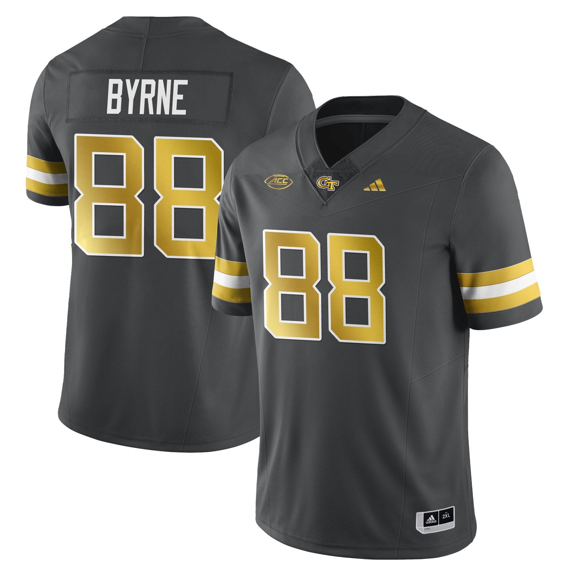 J.T. Byrne Jersey #88 Georgia Tech Football 2025 Limited Stitched Dark Gray
