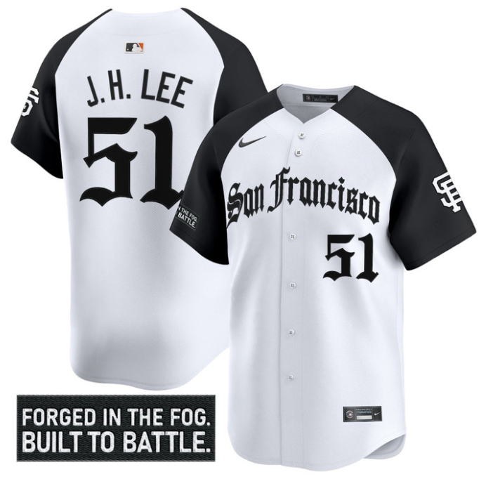 Jung Hoo Lee Jersey #51 San Francisco Giants Gothic Fog Edition Stitched Alternate