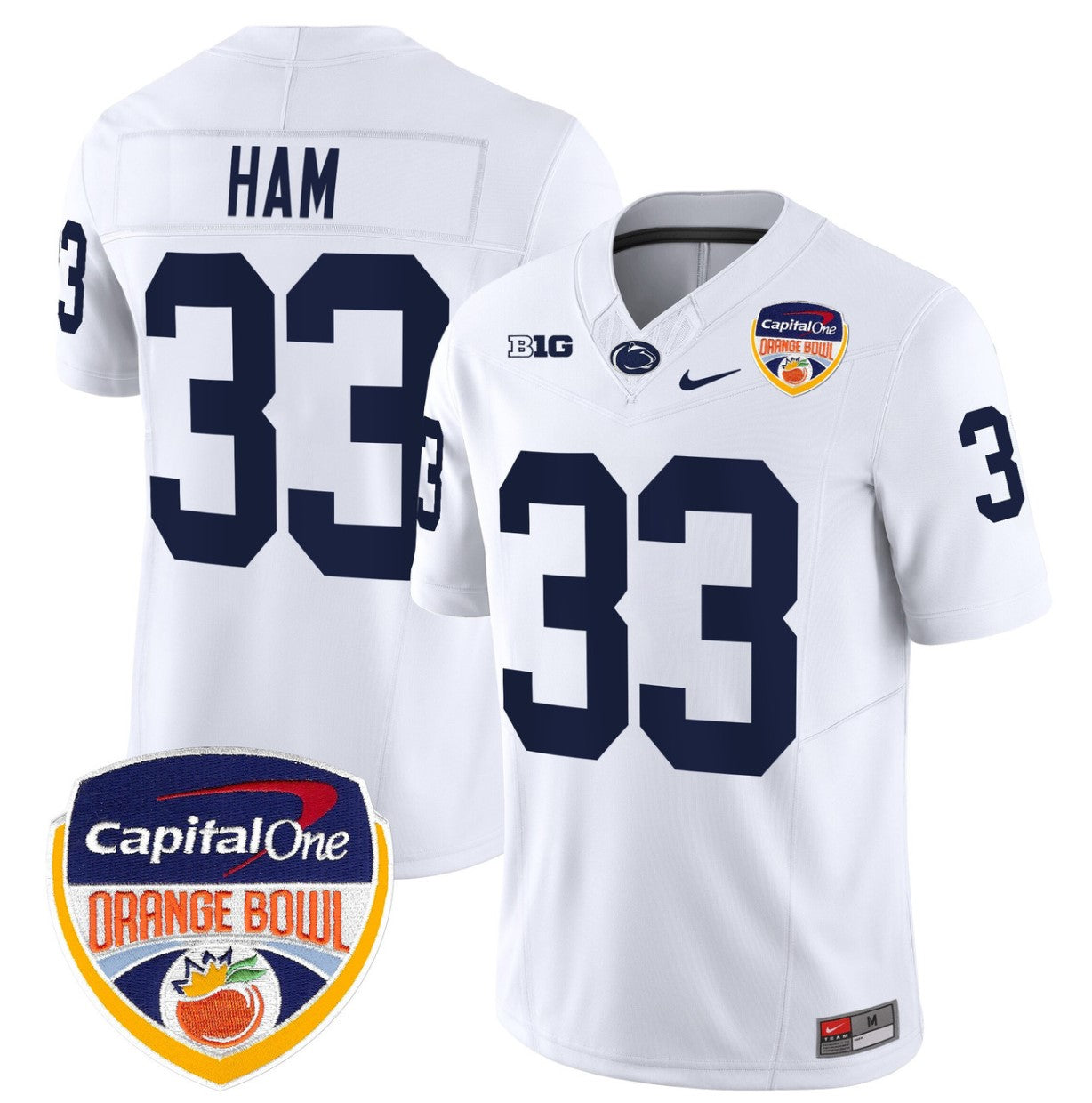 Kaytron Allen Jersey #13 Penn State Orange Bowl Patch Stitched Black