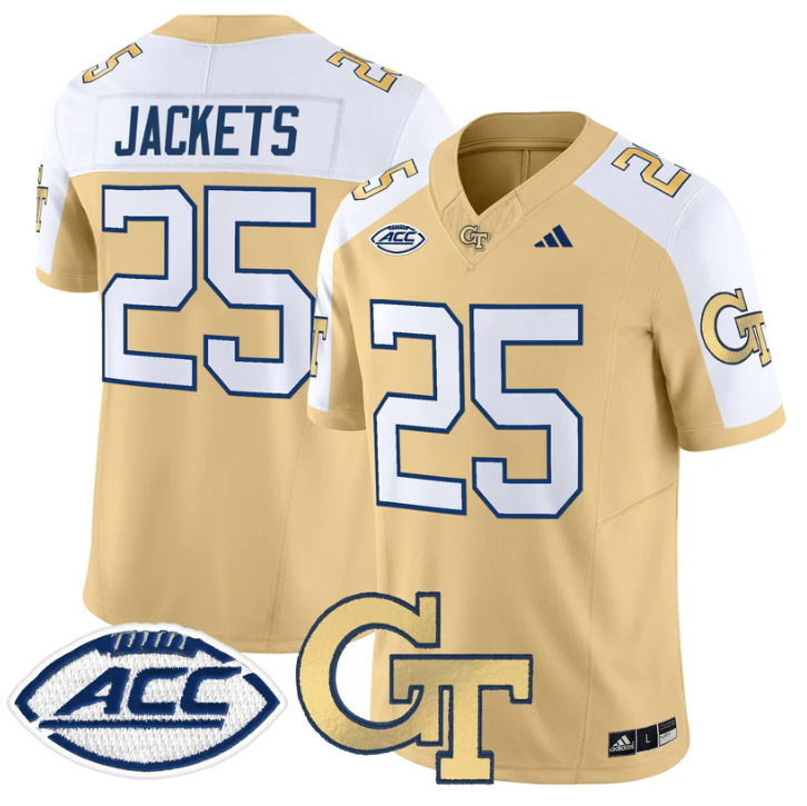Jackets Jersey #25 Georgia Tech Yellow Jackets 2025 Limited Stitched