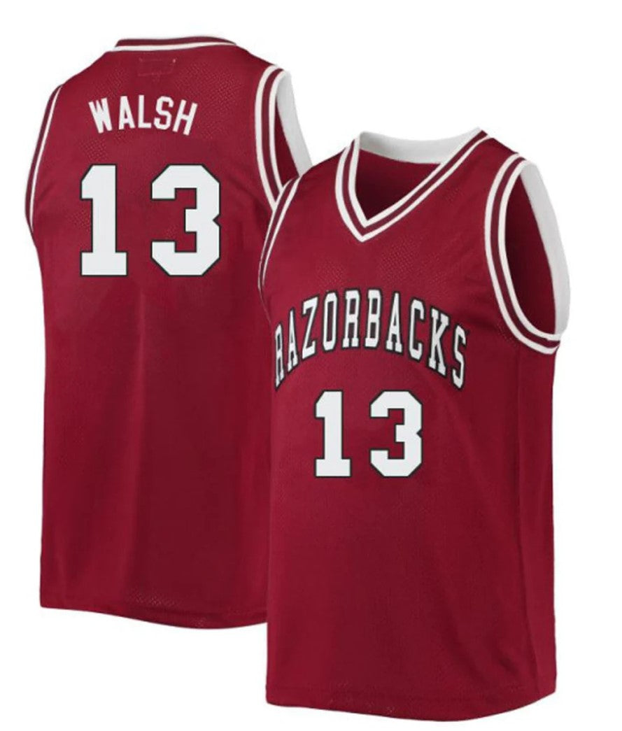 Jordan Walsh Jersey Arkansas Razorbacks College Basketball #13