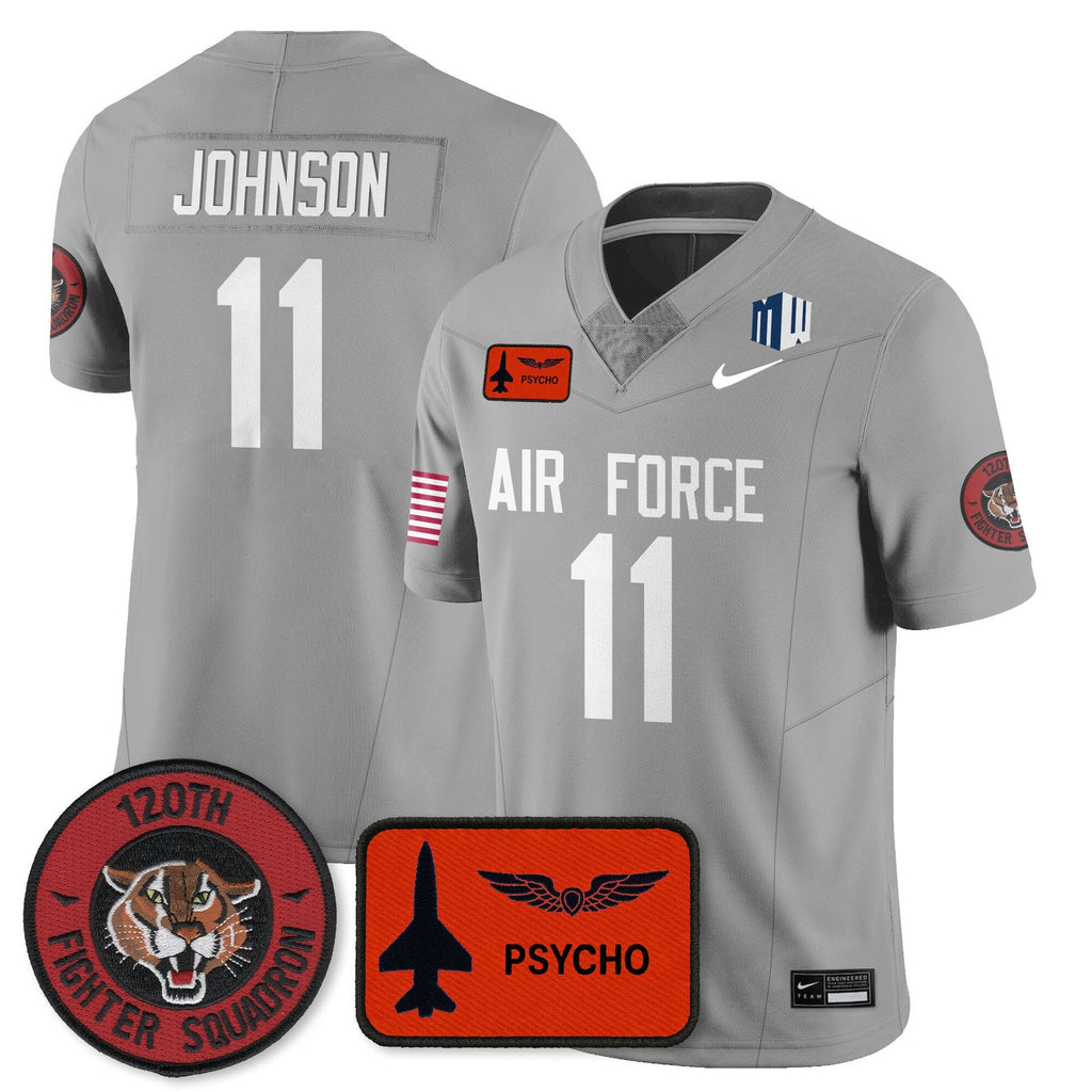 Josh Johnson Jersey #11 Air Force 2025 Honor F-16 Stitched 120th Fighter