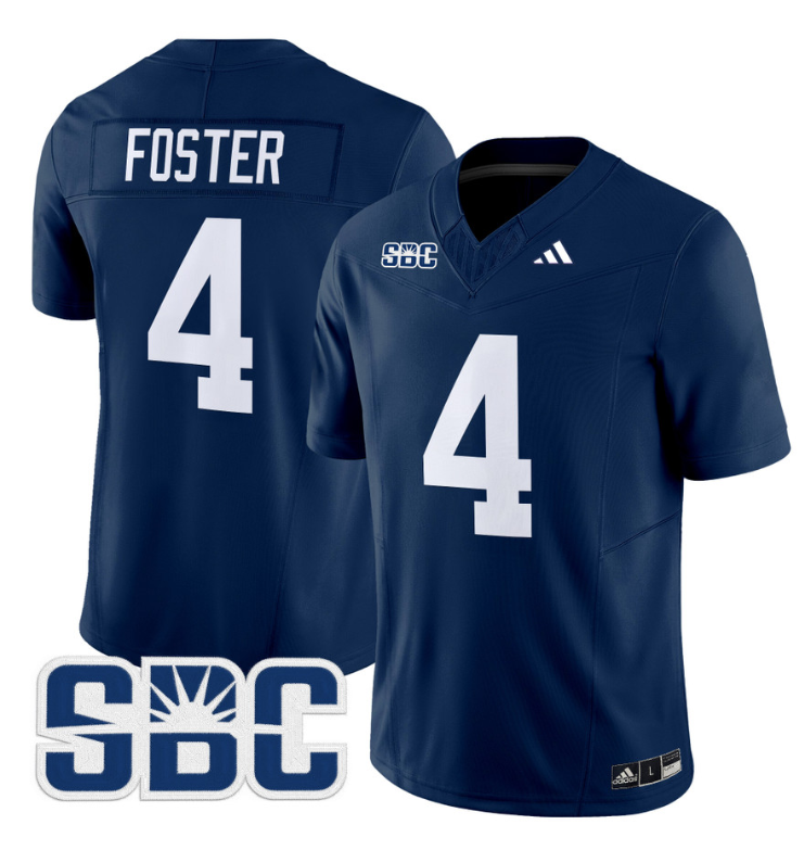 Jayson Foster Jersey #4 Georgia Southern Eagles 2024 Limited Stitched Blue