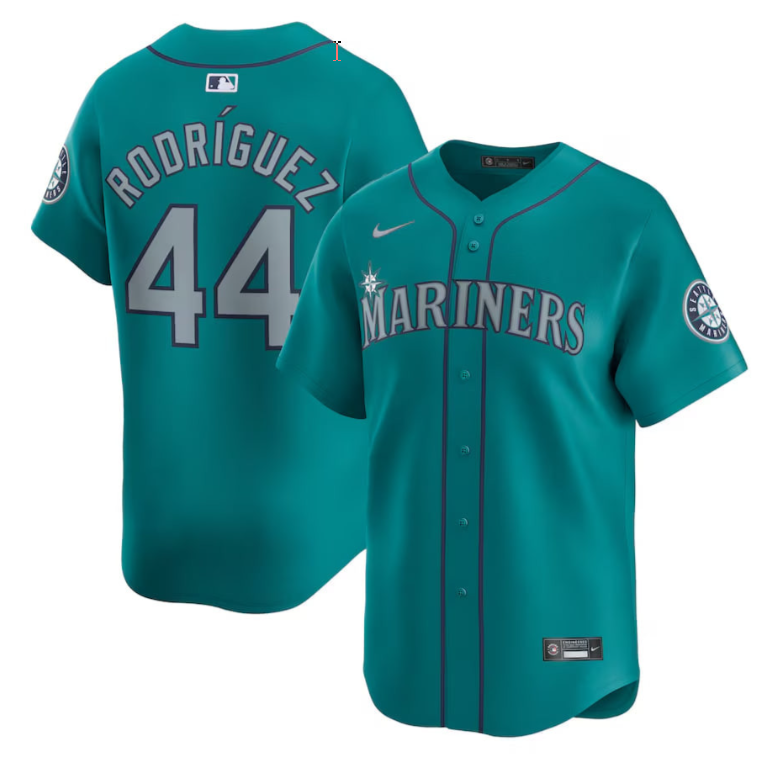Julio Rodríguez Seattle Mariners Aqua Alternate Vapor Limited Jersey - All Stitched