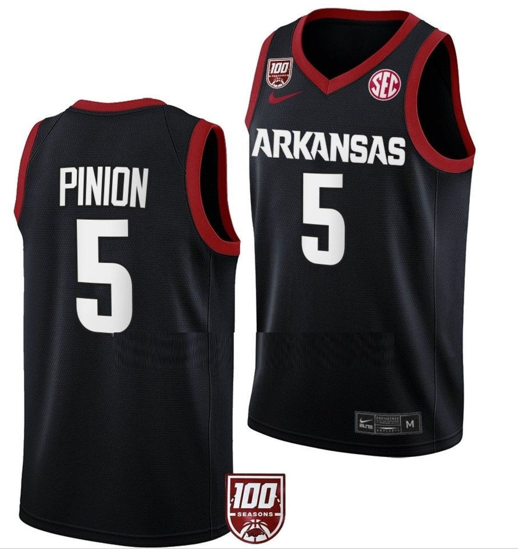 Joseph Pinion Jersey Arkansas Razorbacks College Basketball 100 Season #5