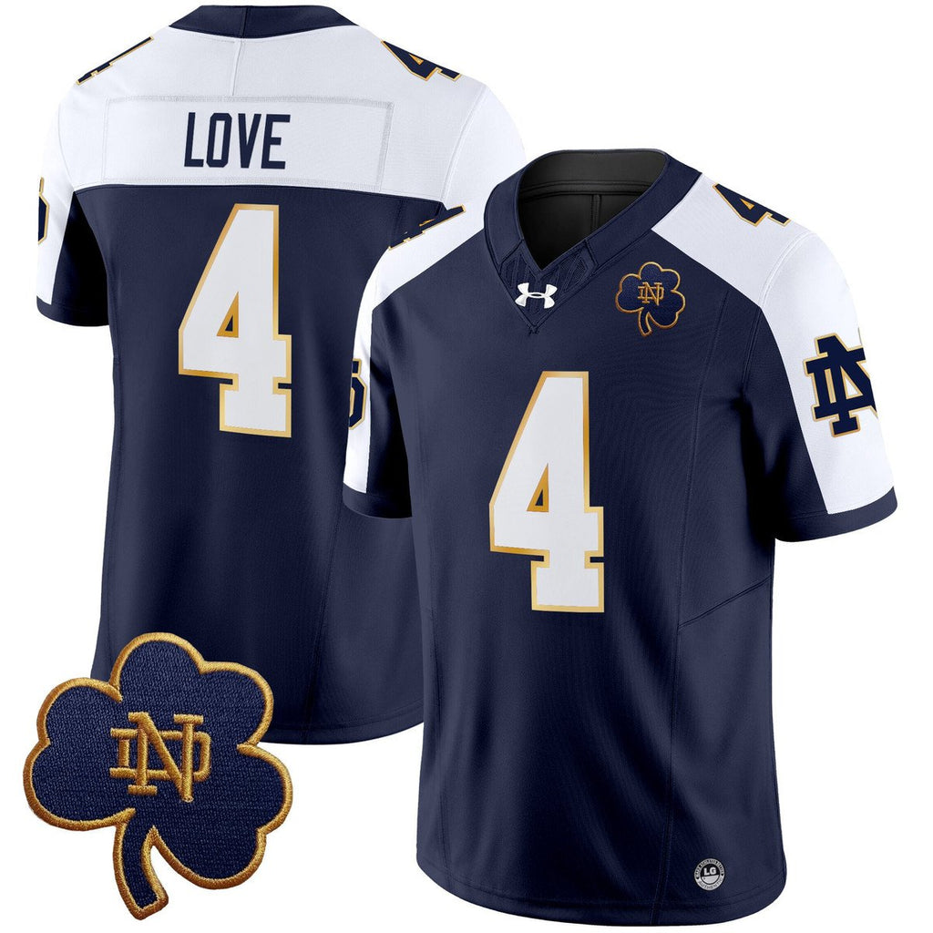 Jeremiyah Love Jersey #4 Notre Dame 2025 Vapor Limited V3 Stitched Alter