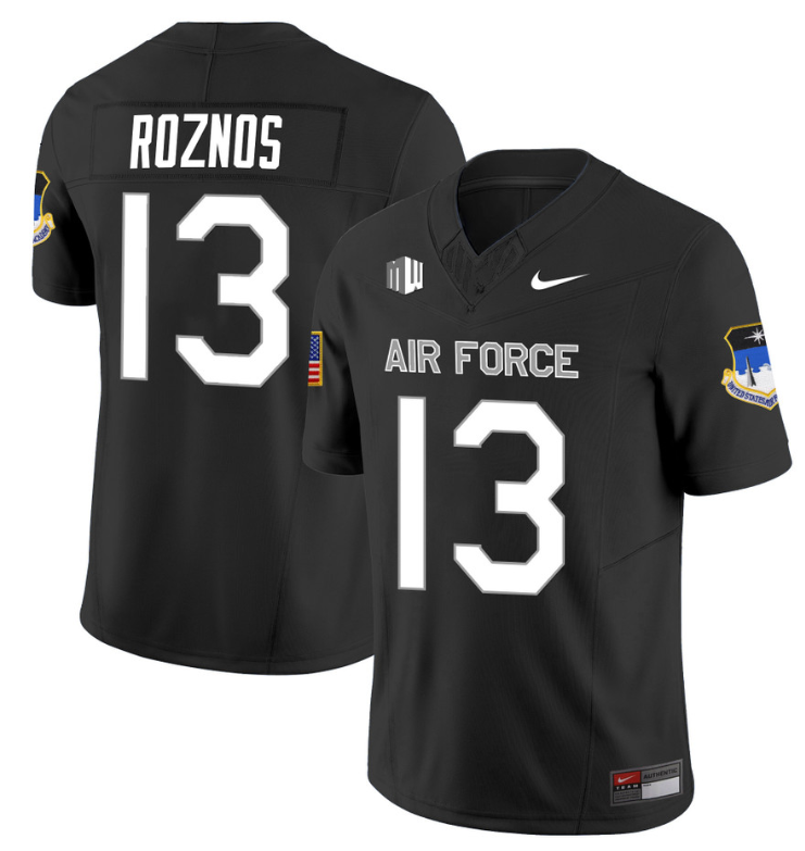 Jared Roznos Jersey #13 Air Force Falcons Limited Football Stitched Black