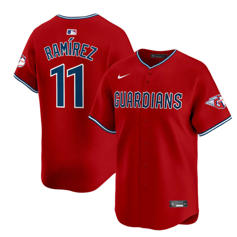 José Ramírez Jersey #11 Cleveland Guardians 2025 Vapor Premier Limited All Stitched Red