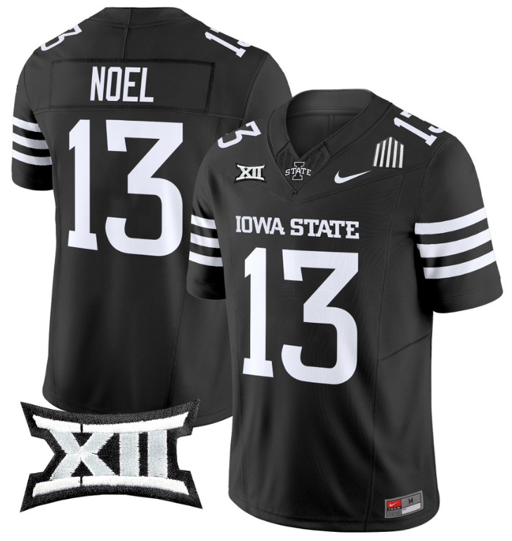 Jaylin Noel Jersey #13 Iowa State Cyclones Vapor Limited College Football Stitched Black