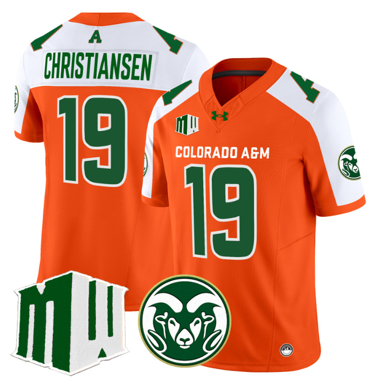 Jack Christiansen Jersey #19 Colorado State Rams 2024 Stitched State Pride