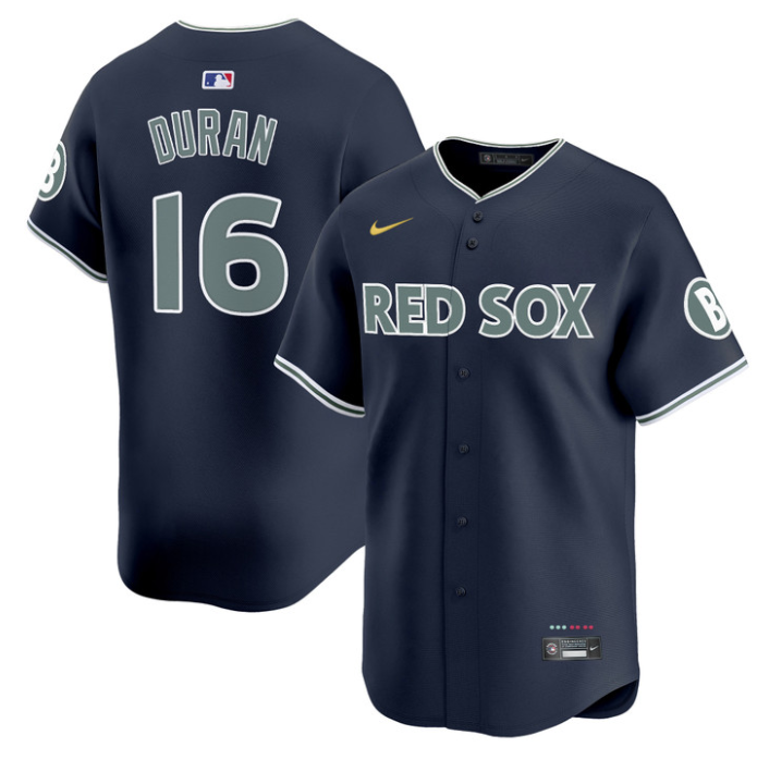 Jarren Duran Jersey #16 Boston Red Sox 2025 City Connect Vapor Premier Limited Stitched Navy