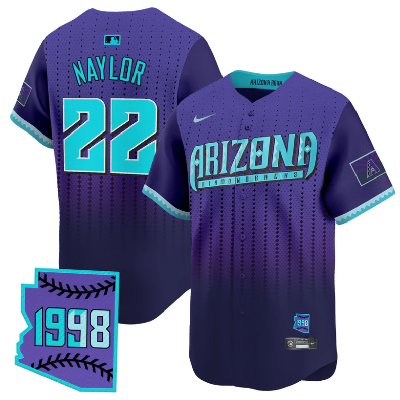 Josh Naylor Jersey #22 Arizona Diamondbacks 2025 City Connect Vapor Premier Limited Stitched