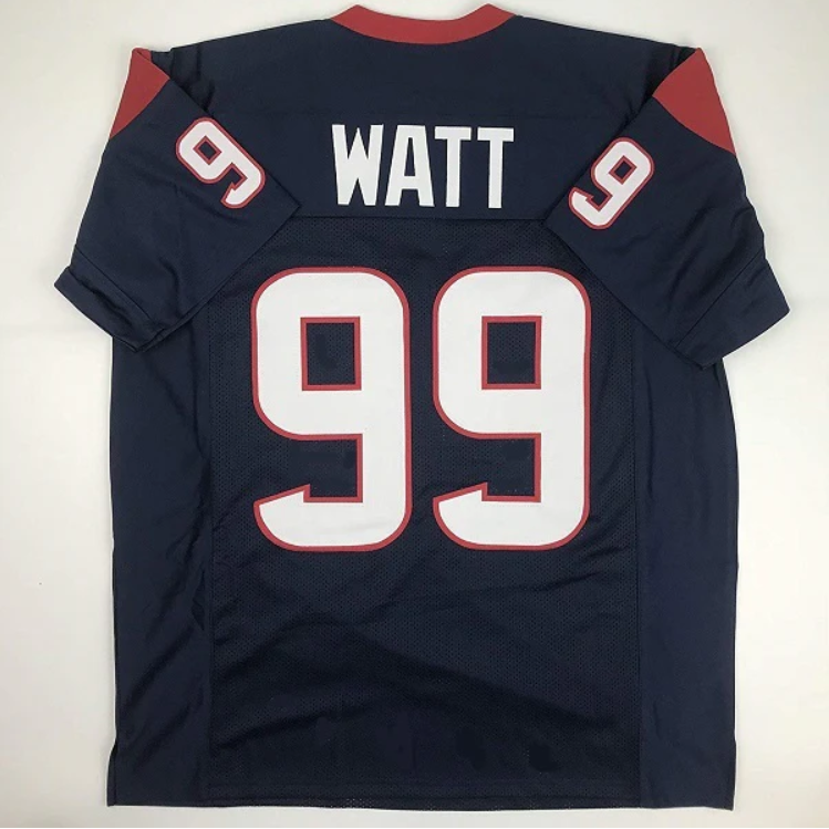 JJ Watt Jersey Houston Texans Custom Throwback Football