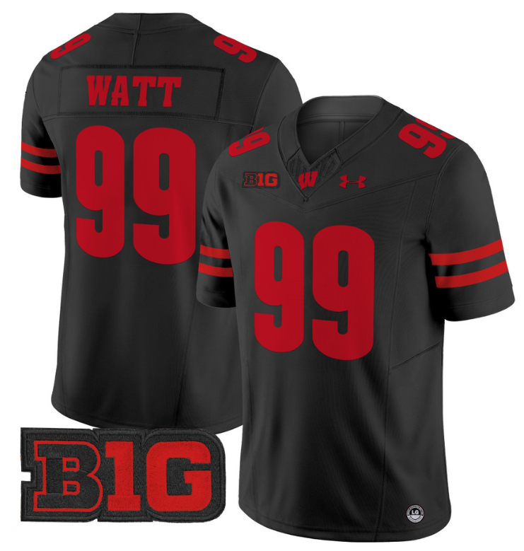 JJ Watt Jersey #99 Wisconsin Badgers Vapor Football Stitched Black