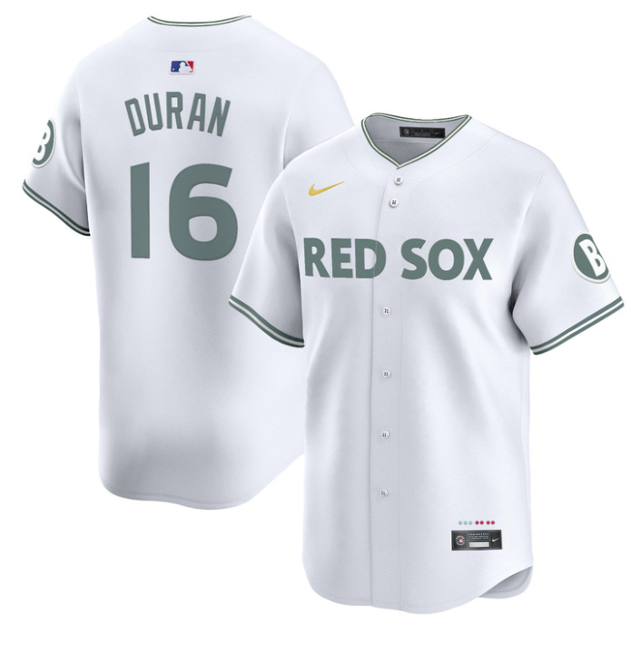 Jarren Duran Jersey #16 Boston Red Sox 2025 City Connect Vapor Premier Limited Stitched White