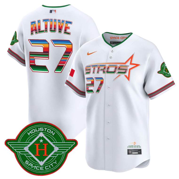 José Altuve Jersey #27 Astros 2025 City Connect Mexico Vapor Premier Limited Stitched White
