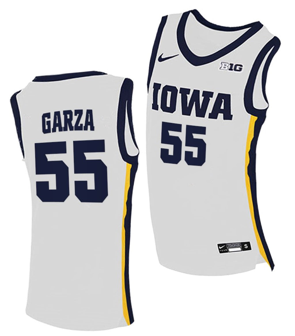 JLuka Garza Jersey Iowa Hawkeyes College Basketball Black Swingman #55