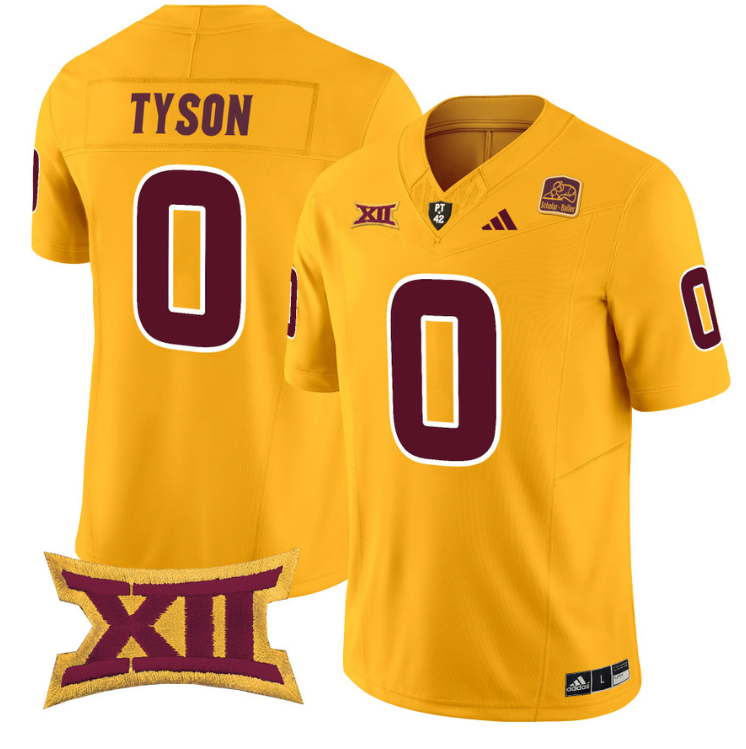 Jordyn Tyson Jersey #0 Arizona State Sun Devils Vapor Limited College Football Gold