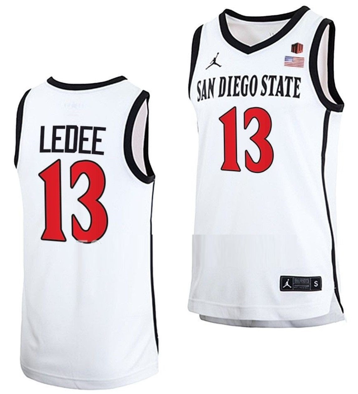 Jaedon LeDee Jersey San Diego State Aztecs College Basketball Home White #13