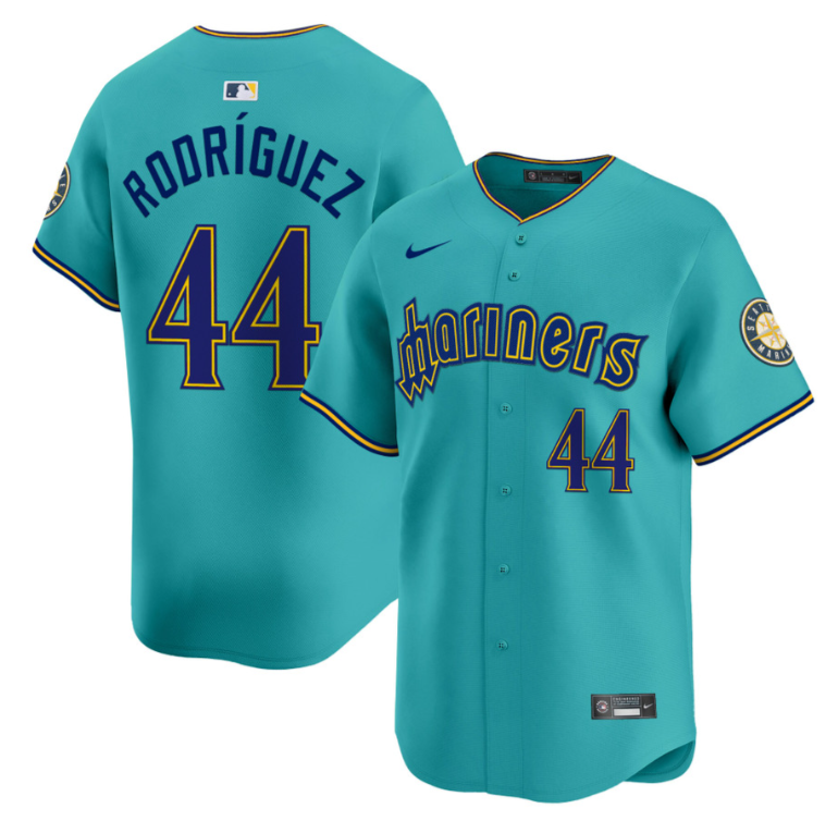 Julio Rodríguez Jersey #44 Seattle Mariners 2025 Vapor Premier Limited Stitched Aqua