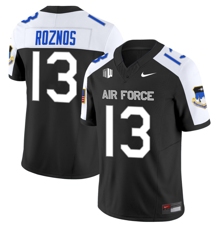Jared Roznos Jersey #13 Air Force Falcons Football Stitched Black Alternate