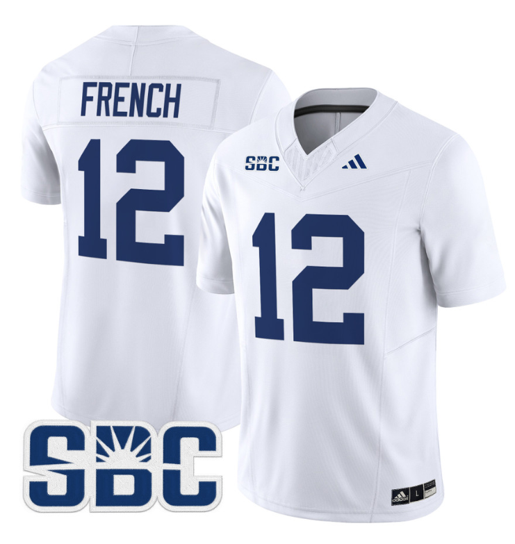 JC French Jersey #12 Georgia Southern Eagles 2024 Limited Stitched White