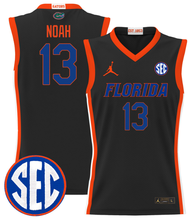 Joakim Noah Jersey #13 Florida Gators 2024 Lightweight Basketball Black