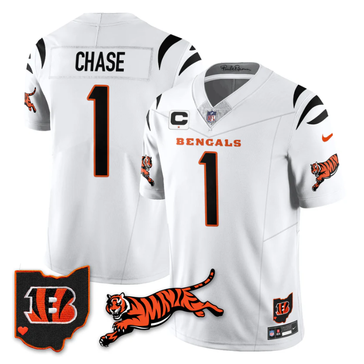 Ja'Marr Chase Jersey #1 Vapor 2025 F.U.S.E. Limited All Stitched