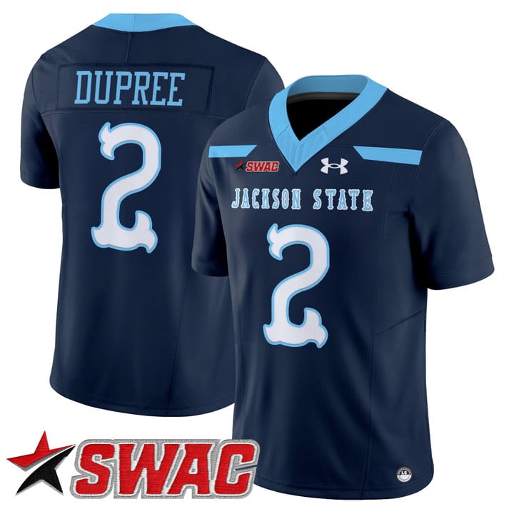Ja'Naylon Dupree Jersey #2 Jackson State Tigers 2025 Vapor V2 Stitched