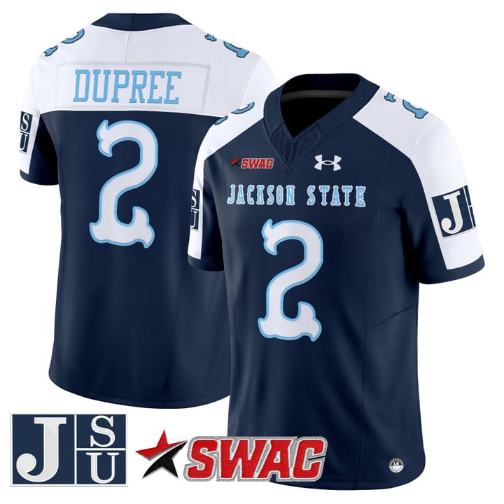 Ja'Naylon Dupree Jersey #2 Jackson State Tigers 2025 Vapor V2 Stitched