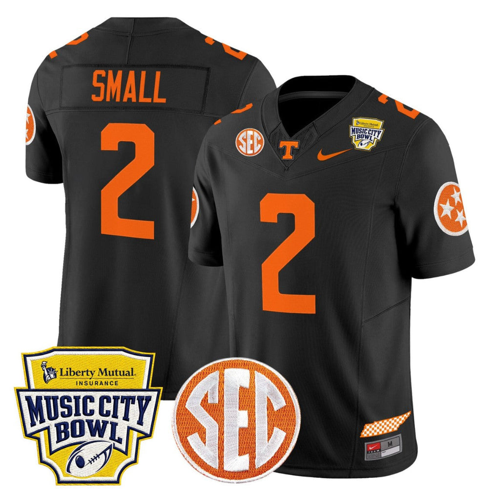 Jabari Small Jersey #2 Tennessee Vols 2025 Music City Bowl Stitched