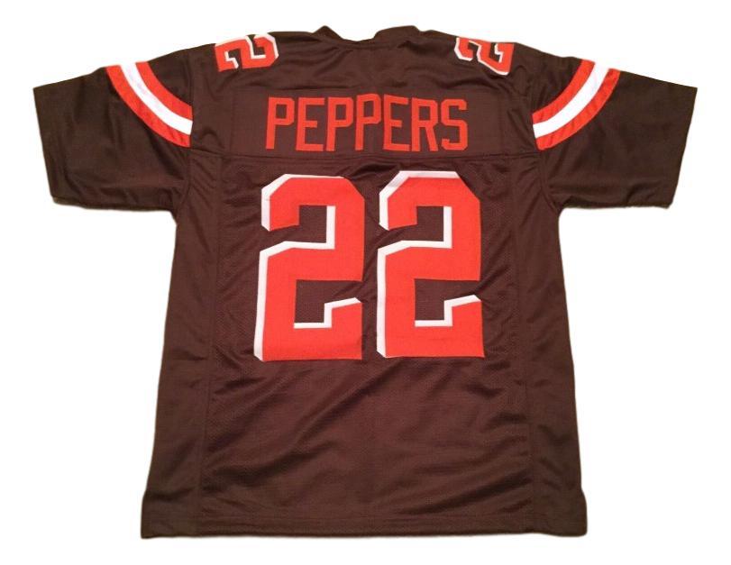 Jabrill Peppers Jersey #22 Custom Unsigned Football Stitched Brown