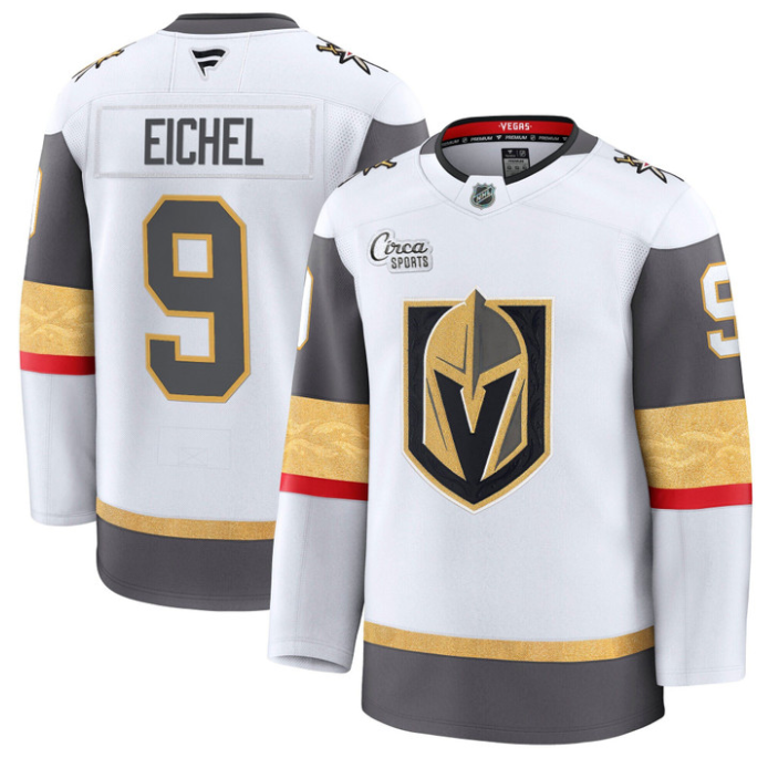 Jack Eichel Jersey #9 Vegas Golden Knights Premium Stitched White