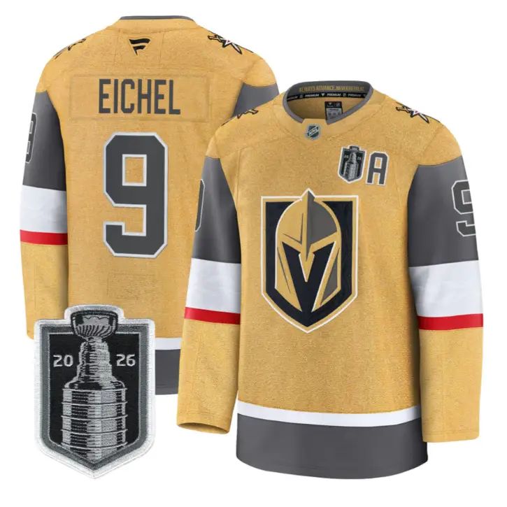 Jack Eichel Jersey #9 Vegas Golden Knights 2026 Stanley Cup Stitched