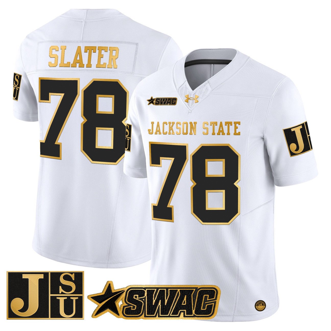 Jackie Slater Jersey #78 Jackson State Tigers 2025 Vapor Stitched