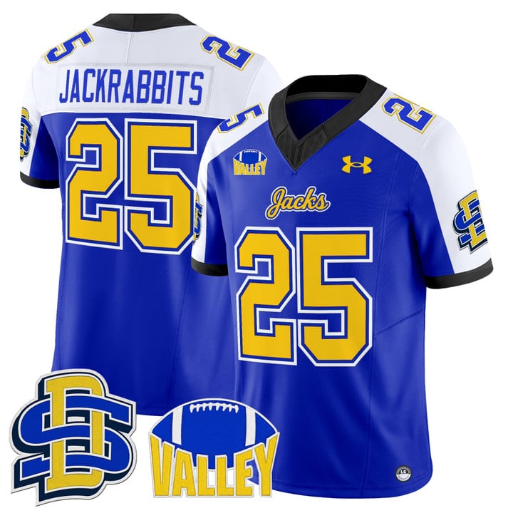 Jackrabbits Jersey #25 South Dakota State Jackrabbits 2025 Stitched Blue Alter