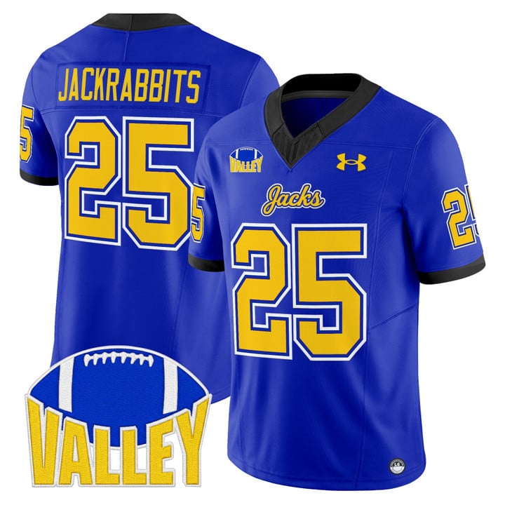 Jackrabbits Jersey #25 South Dakota State Jackrabbits 2025 Stitched Blue