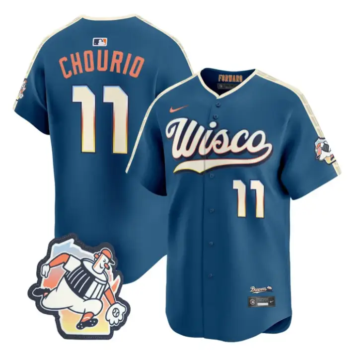 Jackson Chourio Jersey #11 Milwaukee Brewers 2026 City Connect Premier Stitched