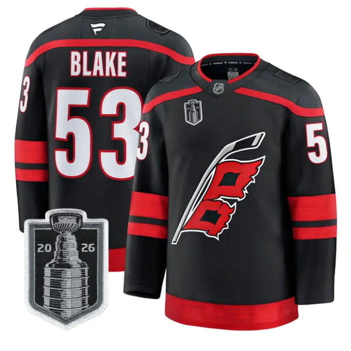 Jackson Blake Jersey #53 Carolina Hurricanes 2026 Stanley Cup Stitched