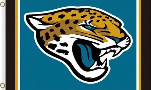 Jacksonville Jaguars Logo Stripe Flag 3X5 Ft Polyester Banner USA 90x150cm