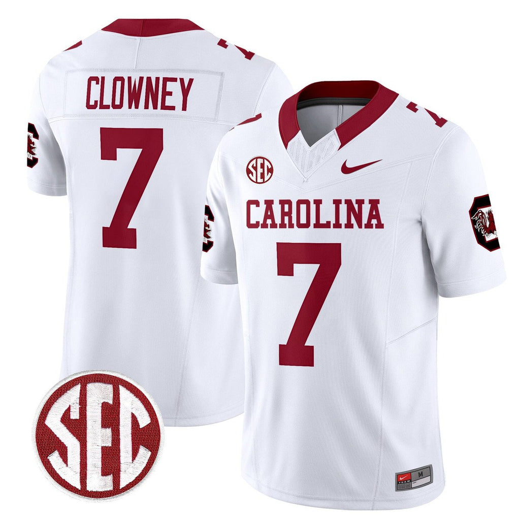 Jadeveon Clowney Jersey #7 Carolina 1980 Throwback Rebrand 2026 White