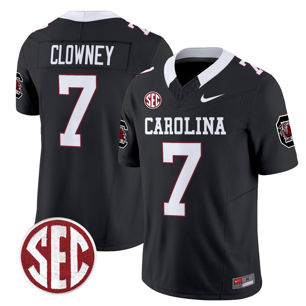 Jadeveon Clowney Jersey #7 Carolina 1980 Throwback Rebrand 2026 Black