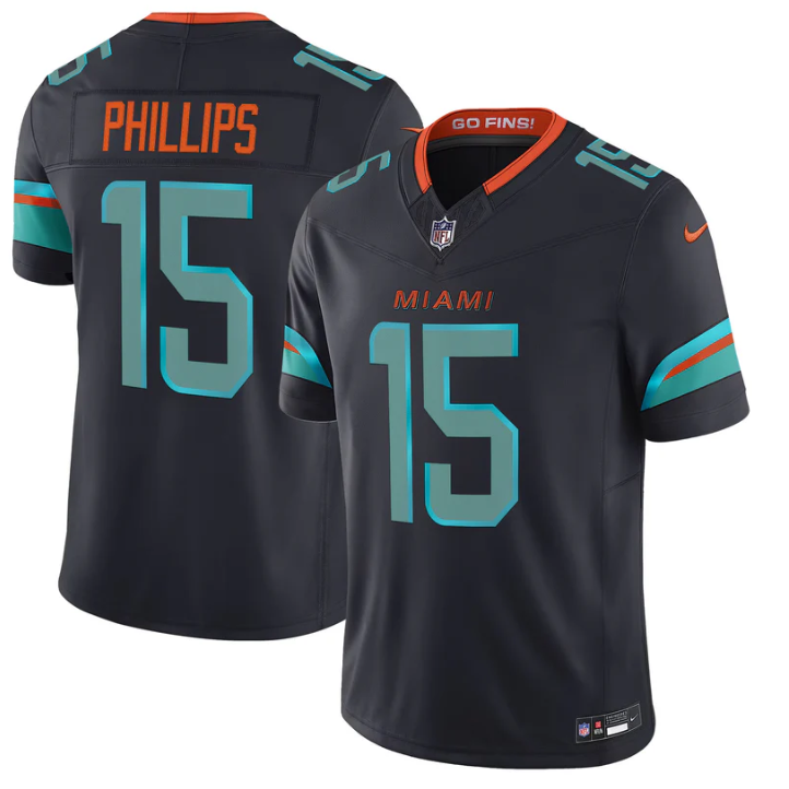 Jaelan Phillips Jersey #15 Rivalries 2025 Vapor Limited Stitched