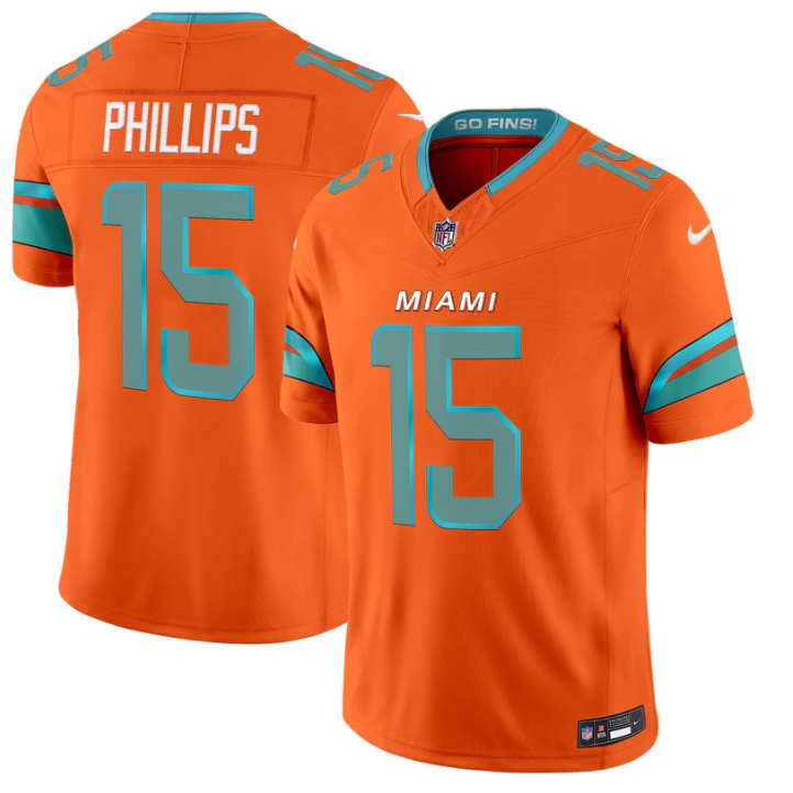 Jaelan Phillips Jersey #15 Rivalries 2025 Vapor Limited Stitched