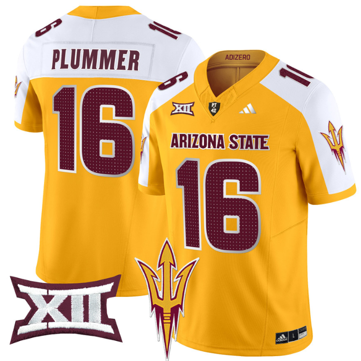 Jake Plummer Jersey #16 Arizona State Sun Devils 2024 Vapor Limited Gold Alternate