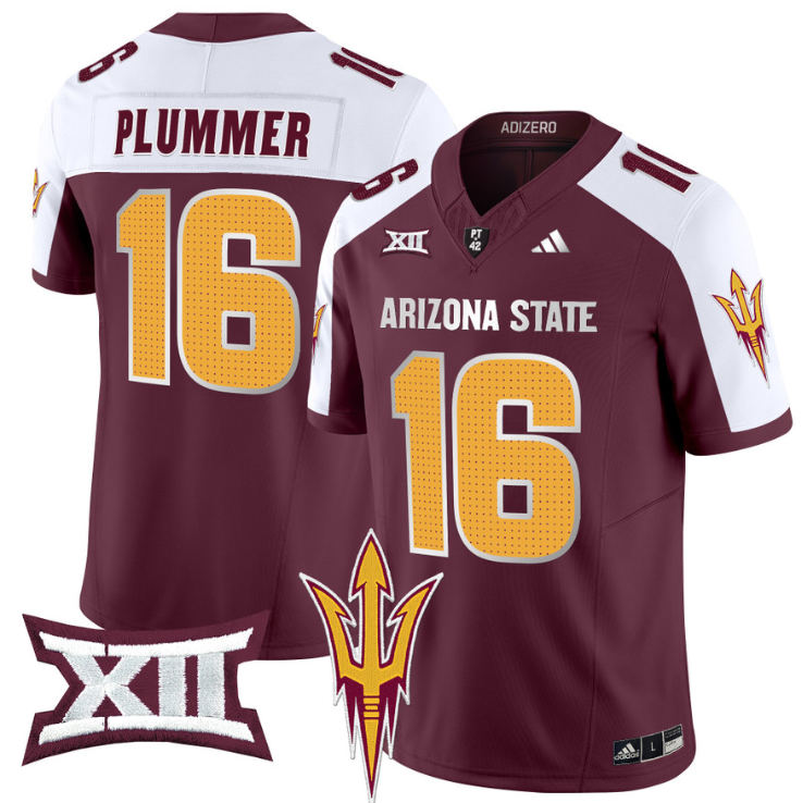 Jake Plummer Jersey #16 Arizona State Sun Devils 2024 Vapor Limited Maroon Alternate